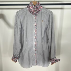 JOULES Womens Kingston Striped Semi Fitted Shirt Size 6